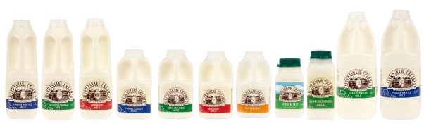 Ballyrashane milk and cream cartons