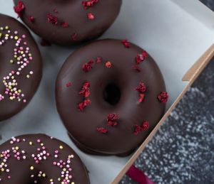 Chocolate covered donuts