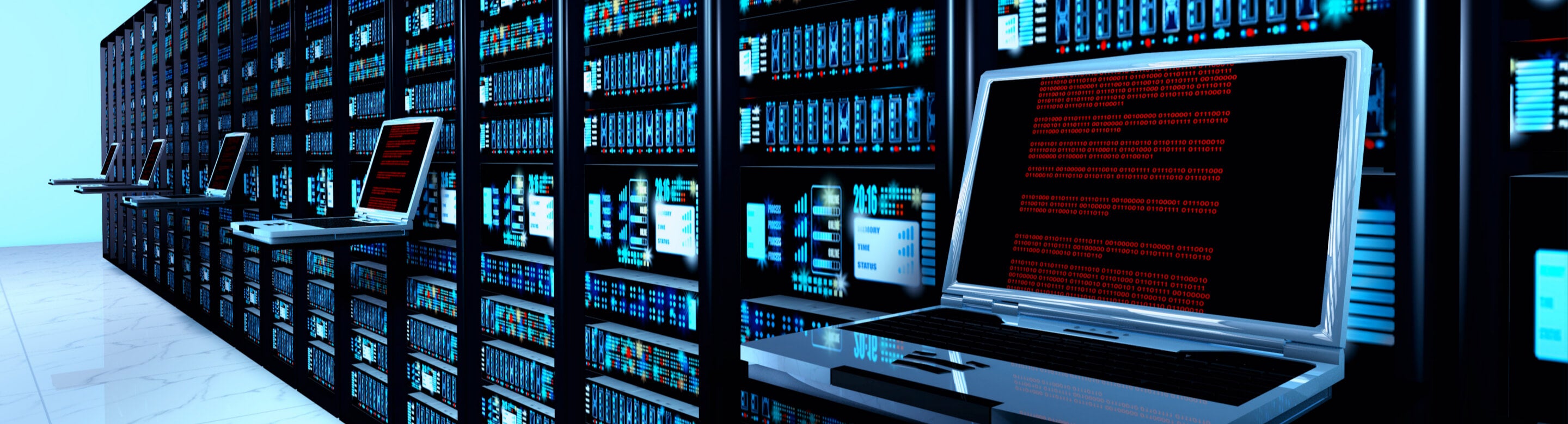 Data center header banner