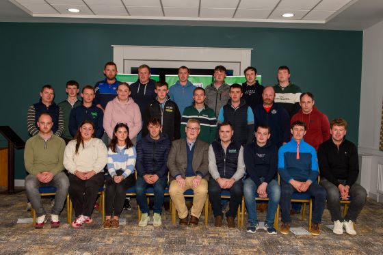 Farmers at the young farmer programme.