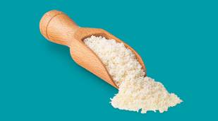 Fat Filled Milk Powder on scoop