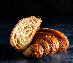 Cross section of a croissant