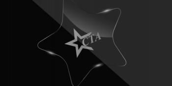 Star on a black background