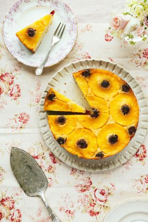 Upside down pineapple cake