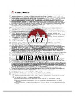 Limited Warranty