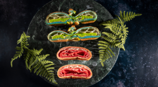 Selection of Pastries on Slate