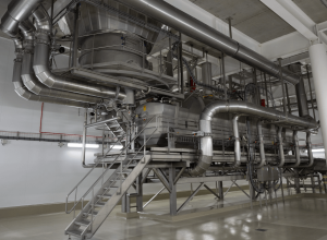 The dryer machine in one of the Lakeland Dairies factories.