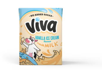 VIVA ice cream flavour milk in 200ml carton